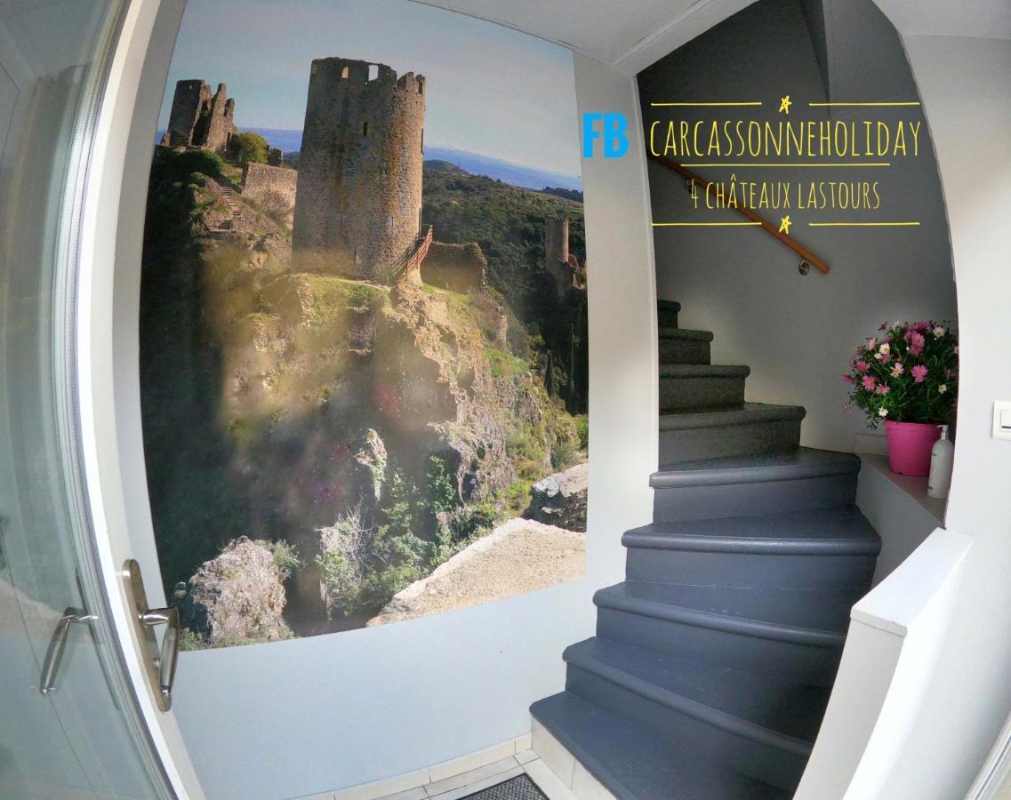 3 Star Surdespine Historic 4 Chateaux Lastours Air Conditioned المظهر الخارجي الصورة